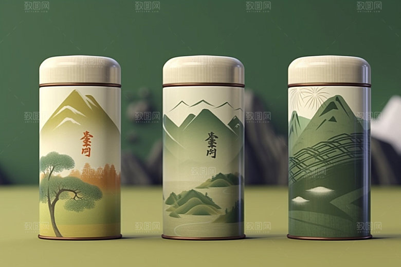 茶叶包装中国风3D模型