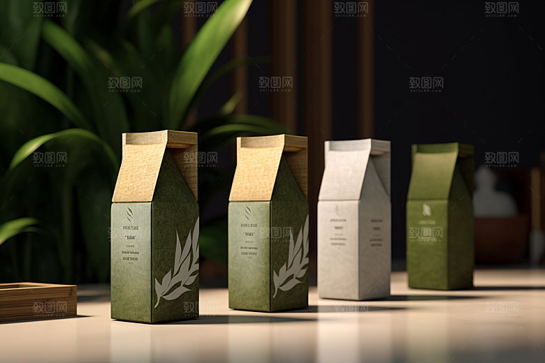 茶叶包装3D中国风模型