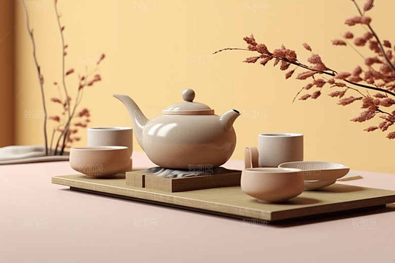 茶叶包装中式3D模型