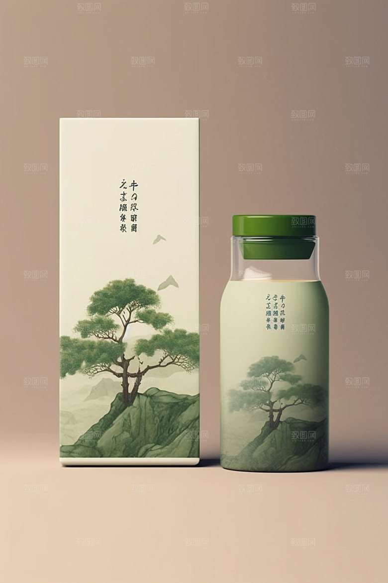 茶叶包装3D茶叶罐模型