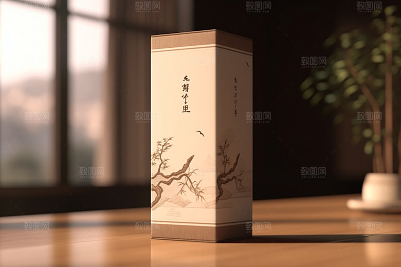 茶叶包装传统3D模型
