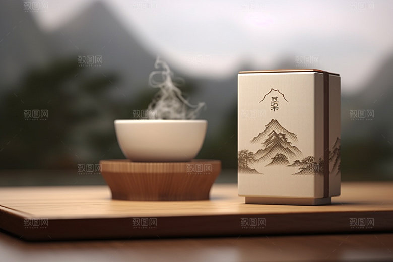 茶叶包装3D中式模型
