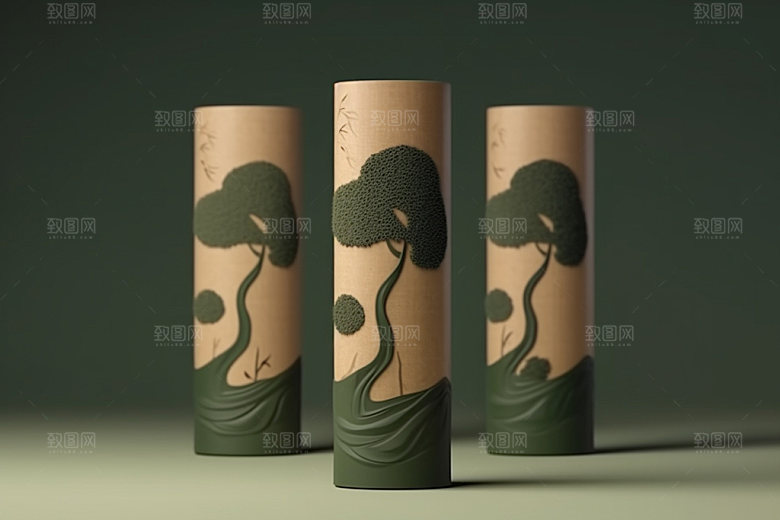 茶叶包装3D中国风模型