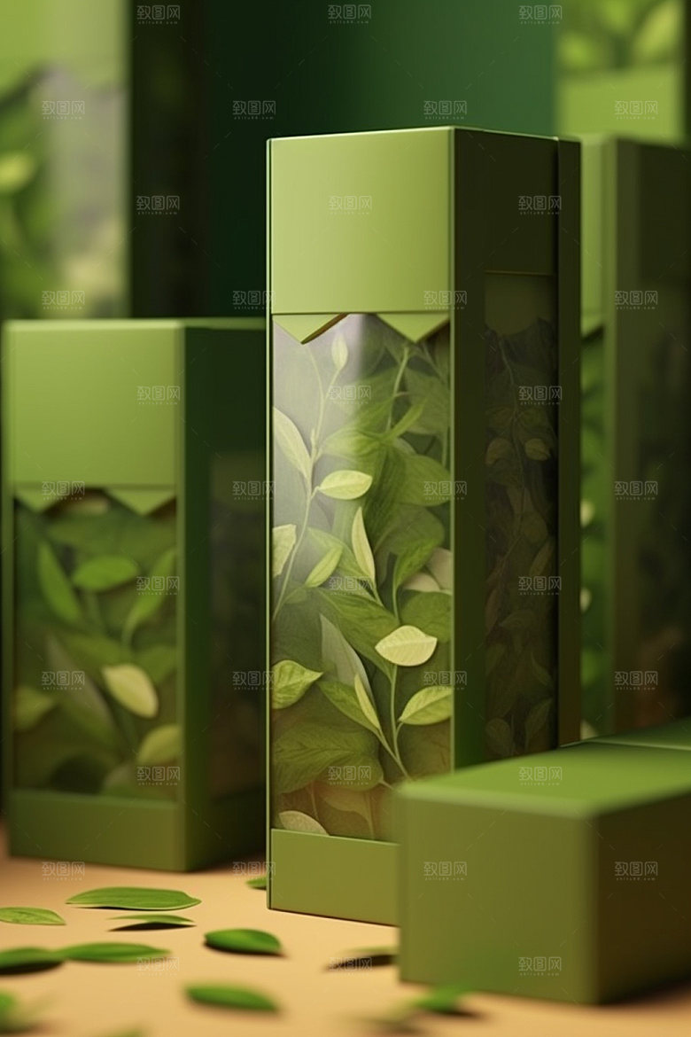茶叶包装茶叶罐包装设计模型