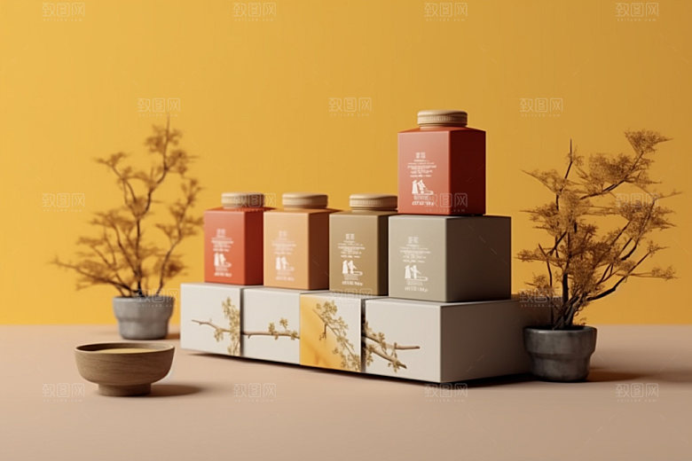 茶叶包装中式包装设计模型