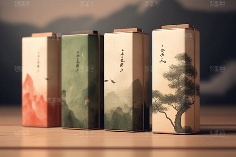 茶叶包装中式包装设计模型