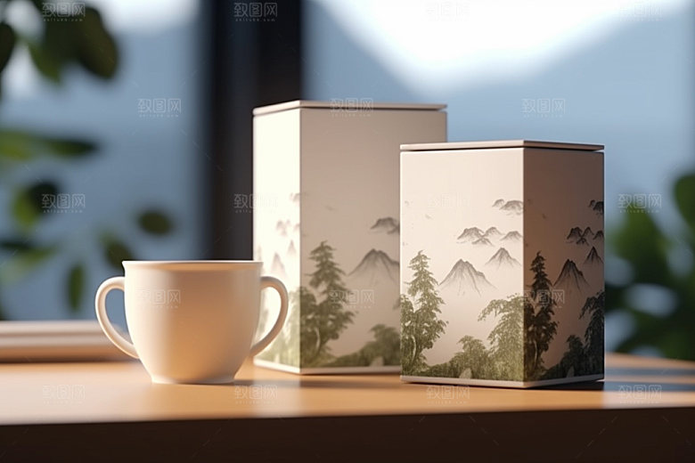 茶叶包装包装设计茶叶罐模型