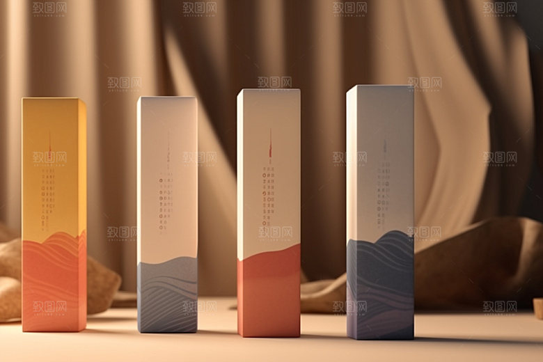 茶叶包装茶叶罐中式模型