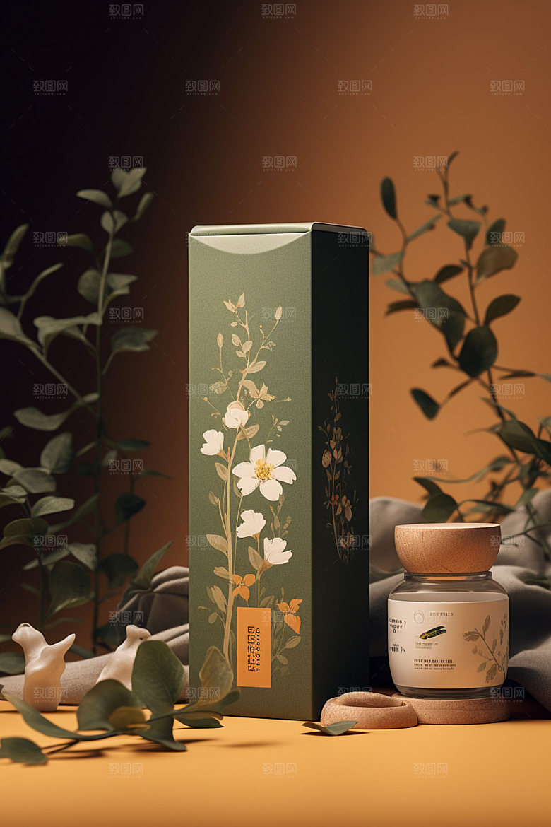 茶叶包装立体传统模型