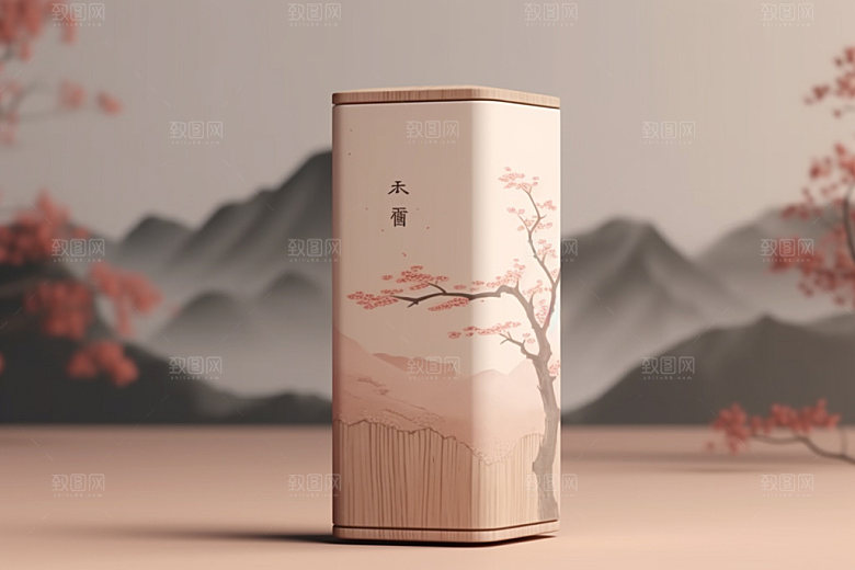 茶叶包装立体3D模型