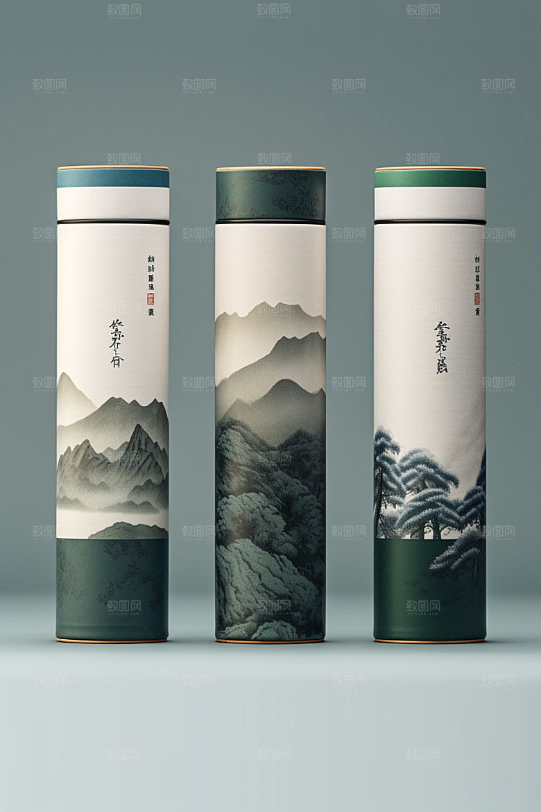 茶叶包装3D茶叶罐模型