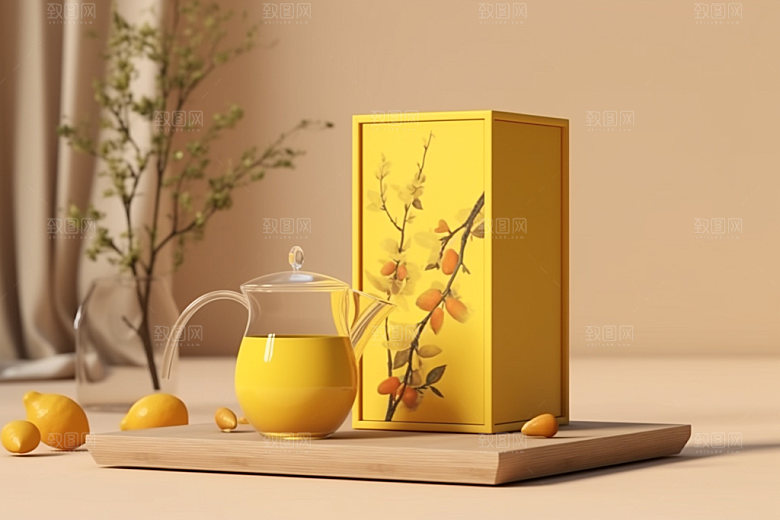 茶叶包装中国风中式模型