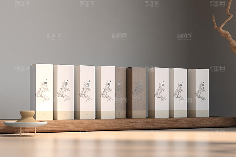 茶叶包装传统立体模型