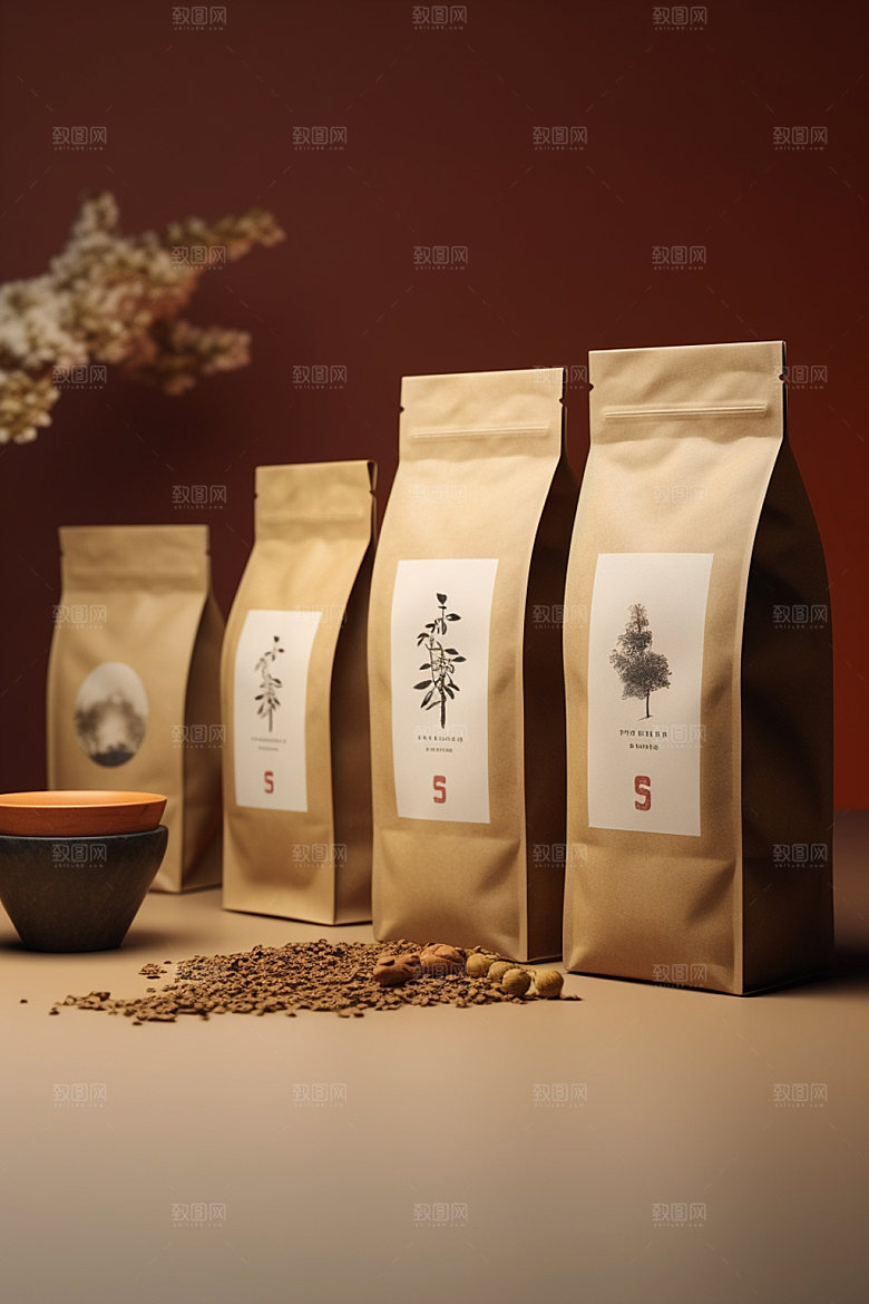 茶叶包装传统茶叶罐模型