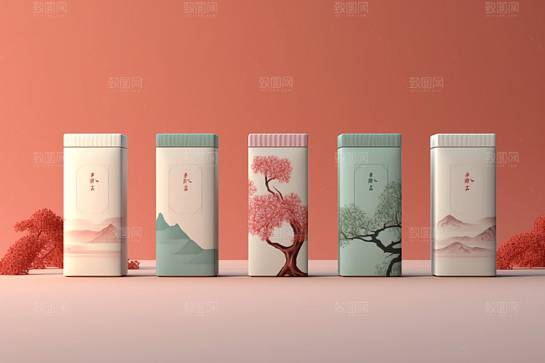 茶叶包装3D包装设计模型