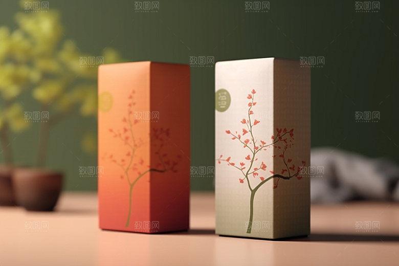 茶叶包装3D传统模型