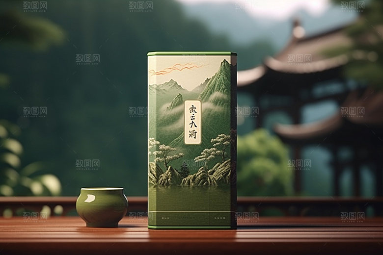 茶叶包装3D立体模型
