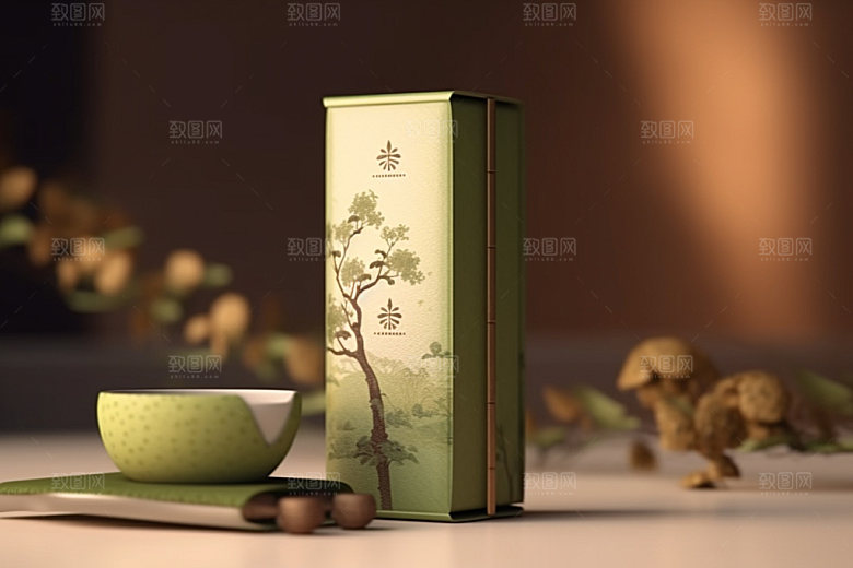 茶叶包装中式传统模型