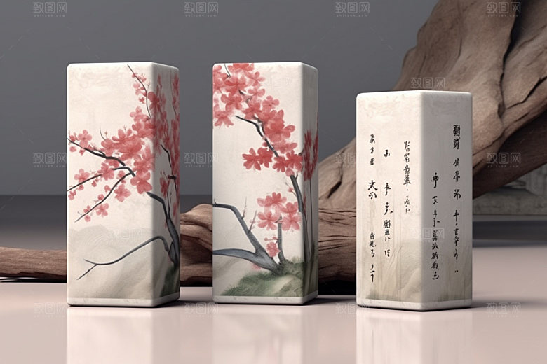 茶叶包装3D中国风模型