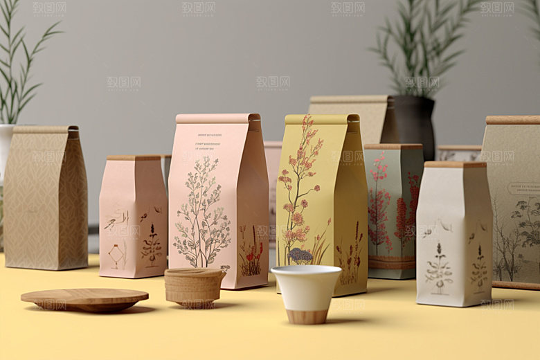 茶叶包装传统立体模型