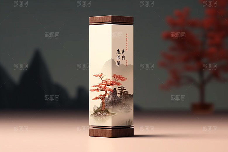 茶叶包装茶叶罐包装设计模型
