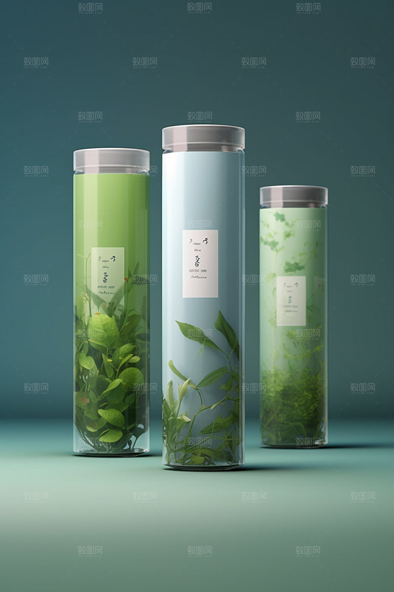 茶叶包装立体中国风模型