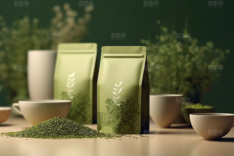 茶叶包装传统中式模型