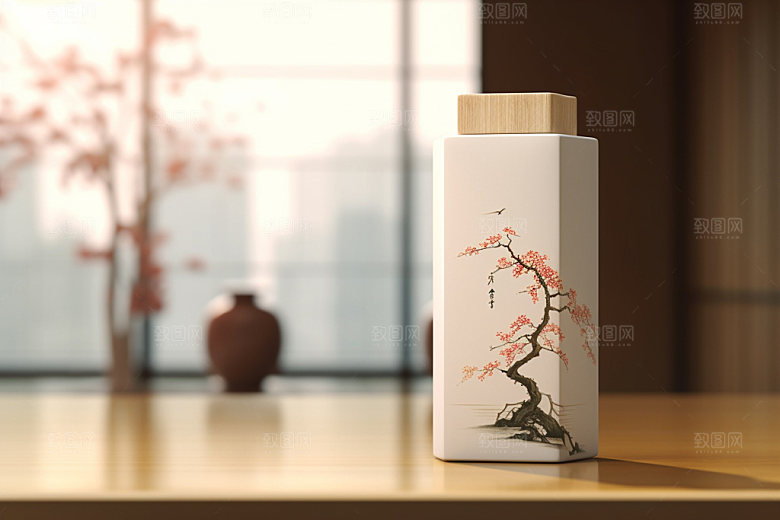 茶叶包装中式3D模型