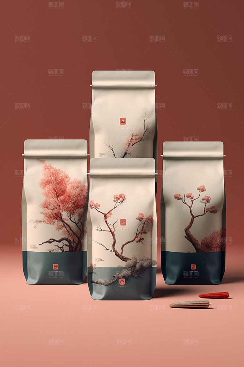 茶叶包装立体3D模型
