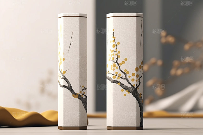 茶叶包装包装设计传统模型