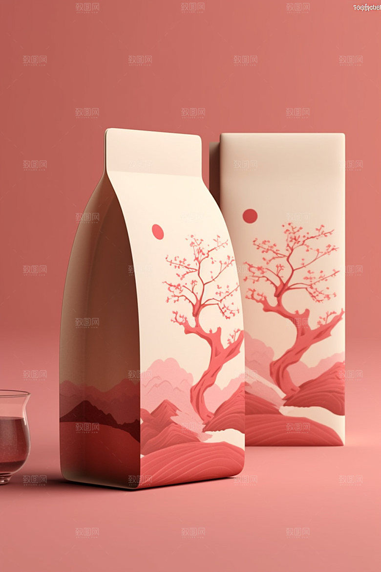 茶叶包装3D中式模型