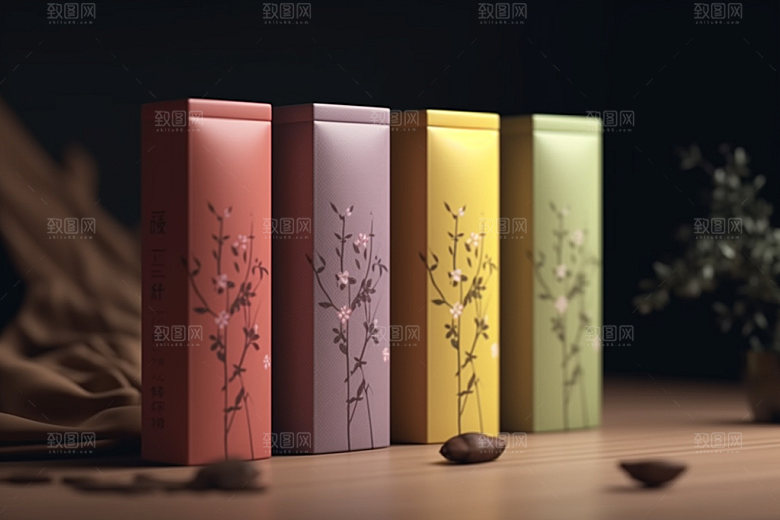 茶叶包装包装设计茶叶罐模型