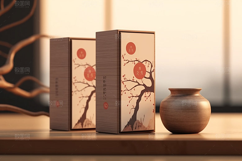 茶叶包装包装设计立体模型