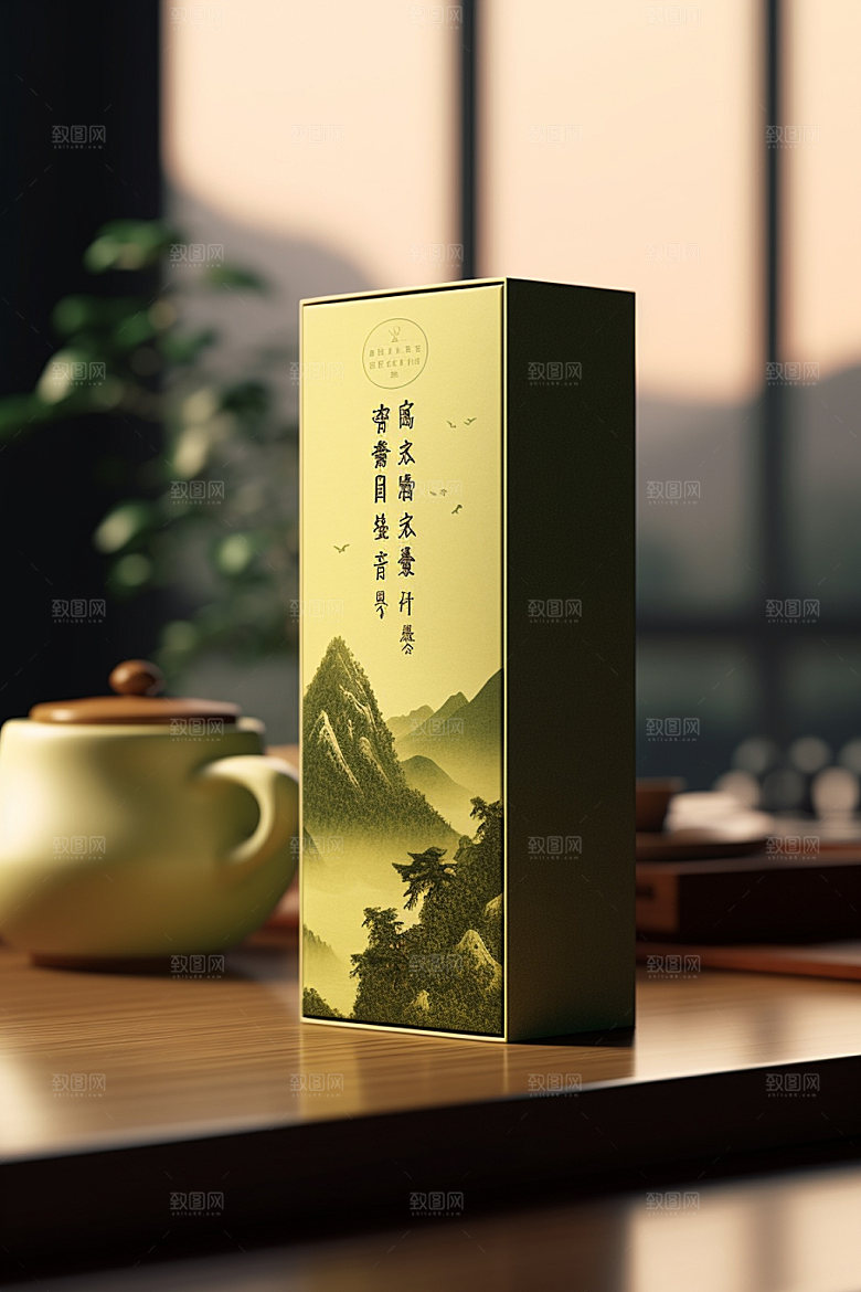 茶叶包装茶叶罐立体模型