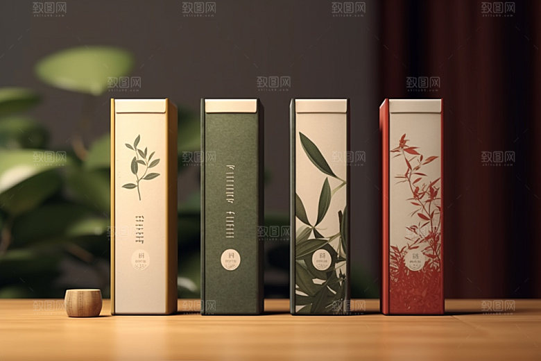茶叶包装传统中国风模型