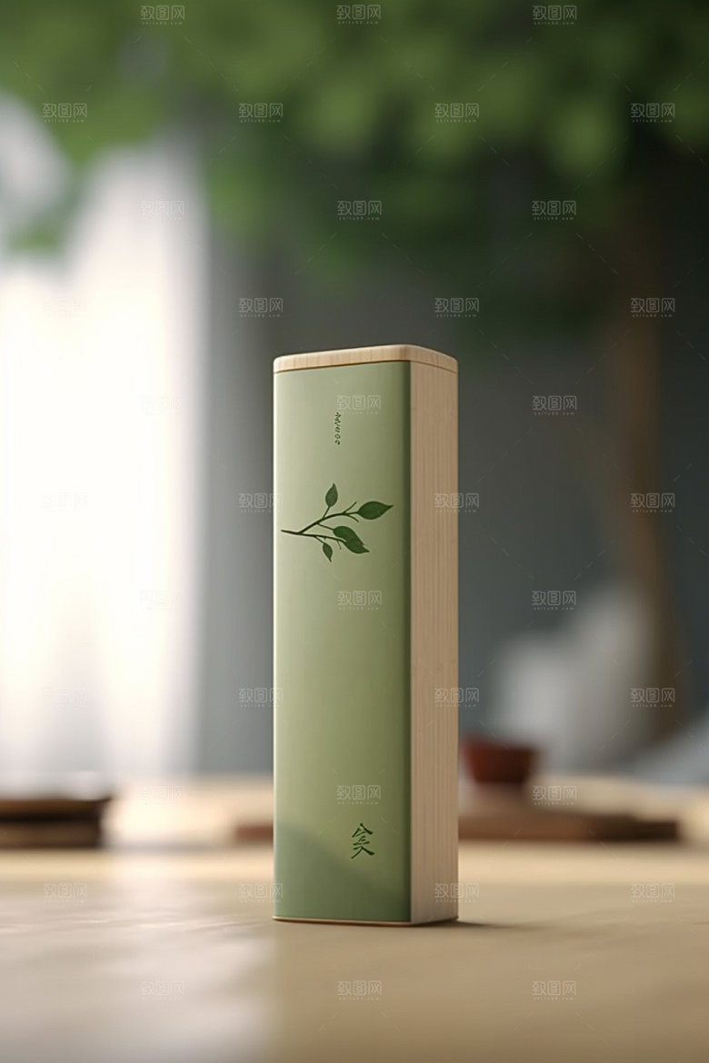 茶叶罐中式传统模型