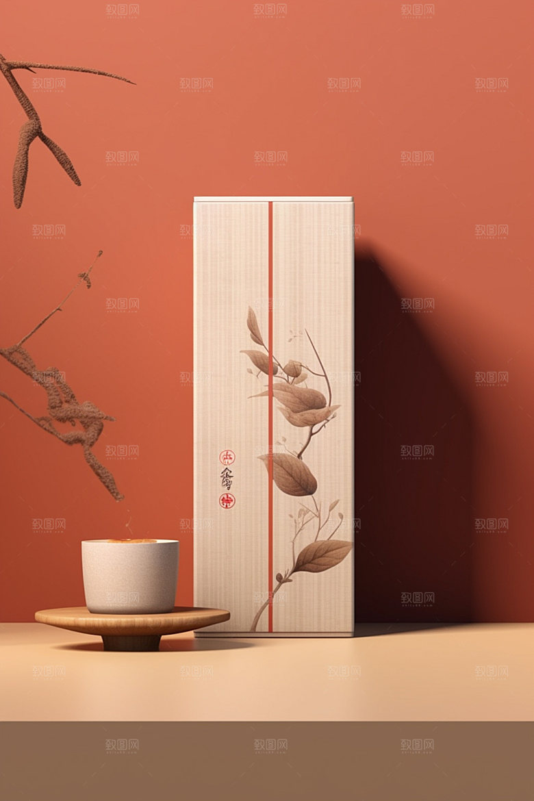 茶叶罐传统包装设计模型