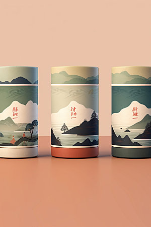 茶叶罐包装设计3D模型