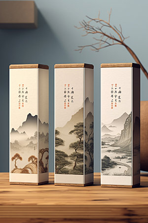 茶叶罐3D中国风模型