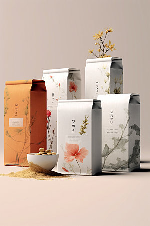 茶叶罐中国风茶叶盒模型