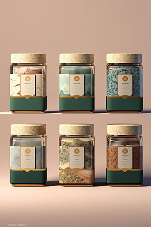 茶叶罐立体传统模型