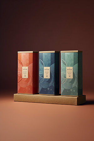 茶叶罐包装设计中式模型