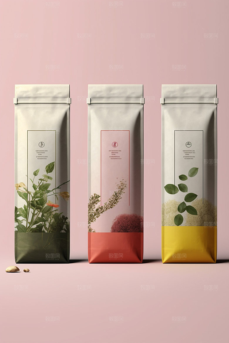 茶叶罐传统立体模型