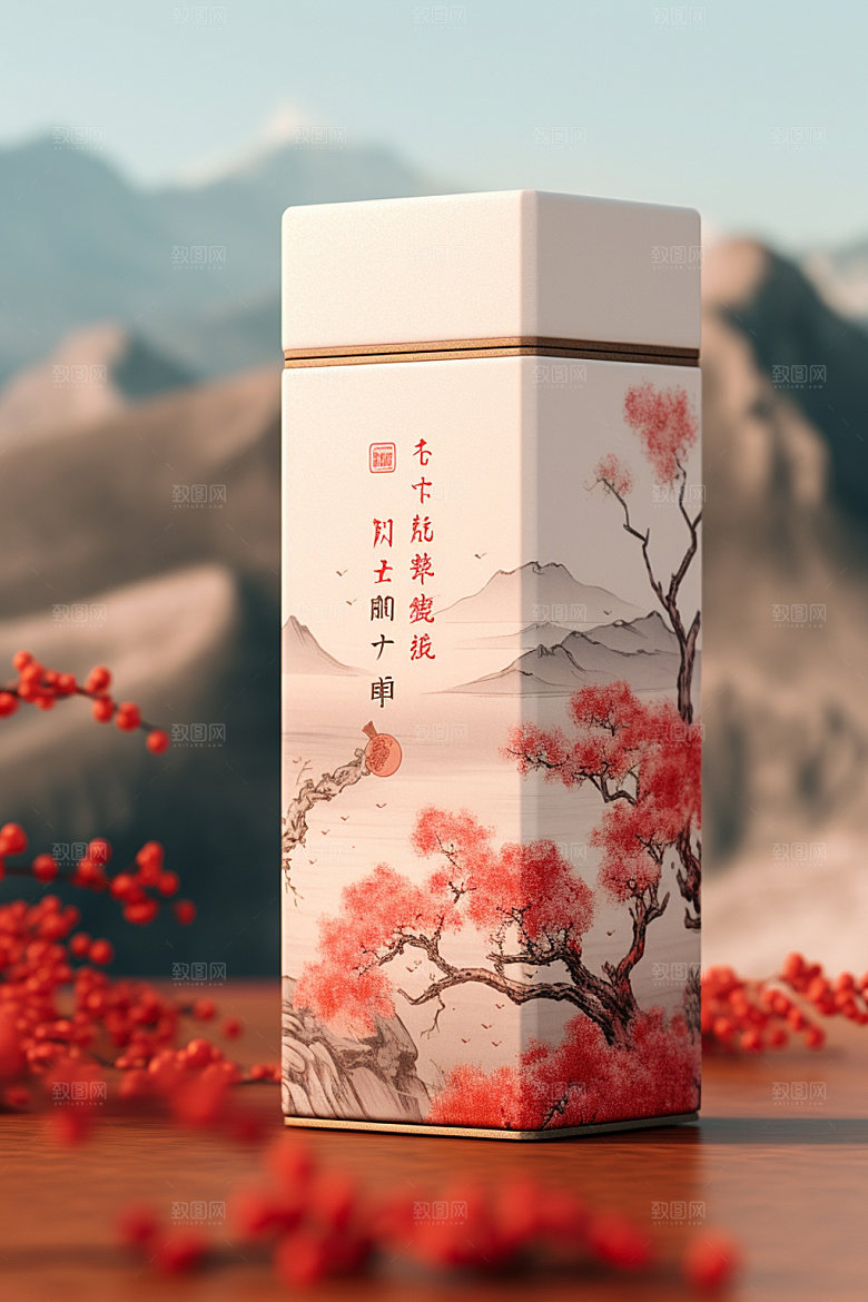 茶叶罐包装设计3D模型