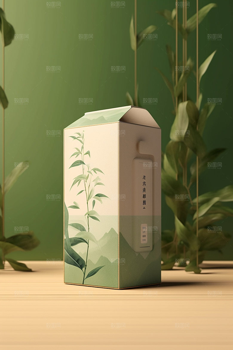 茶叶罐3D中式模型