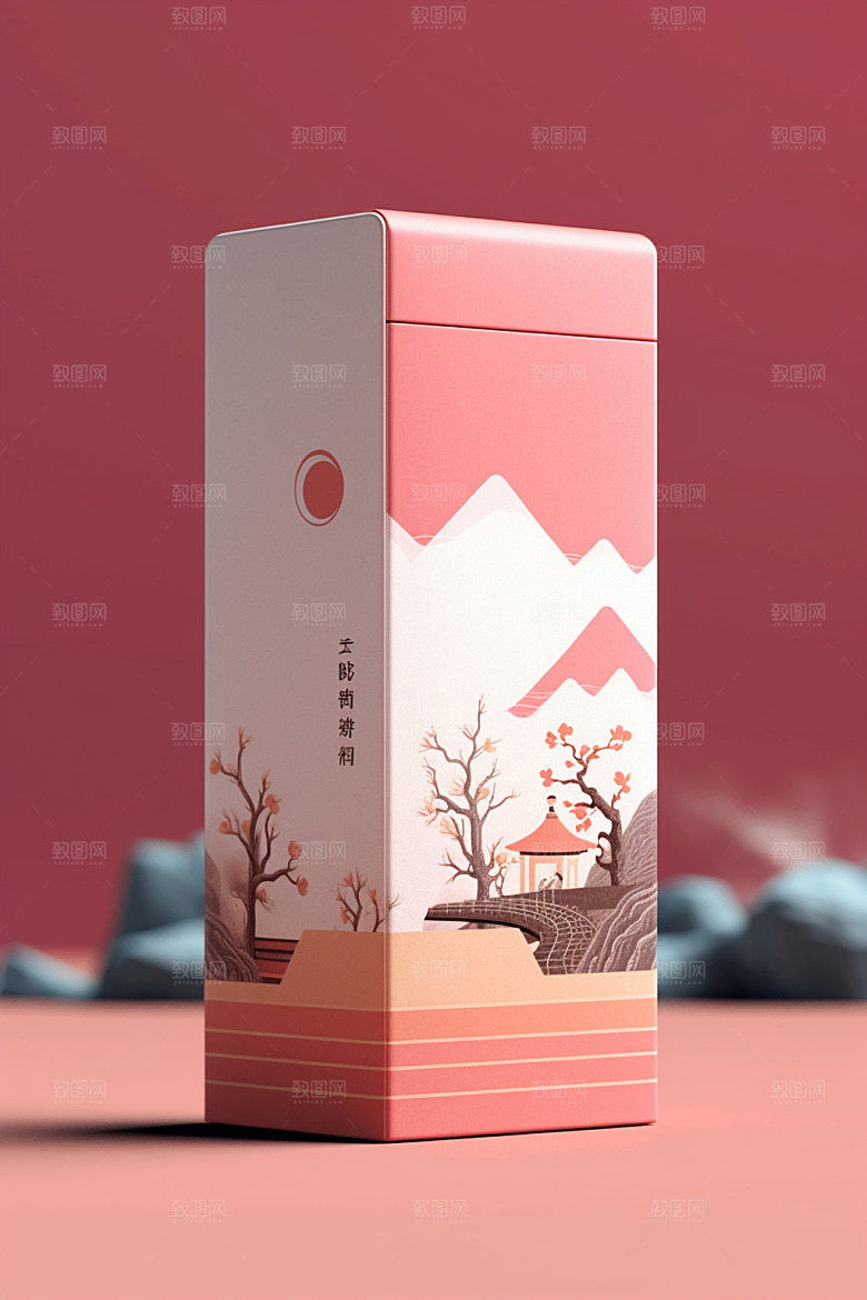 茶叶罐传统包装设计模型