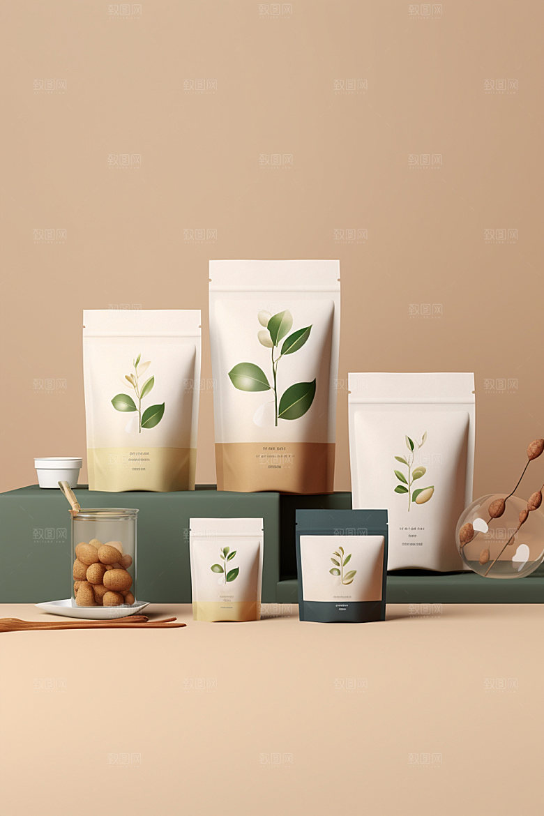 茶叶罐立体中式模型