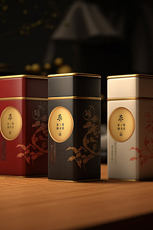 茶叶罐3D茶叶盒模型