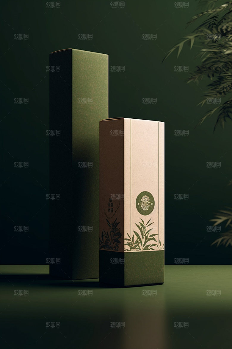 茶叶罐立体传统模型