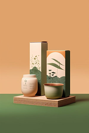 茶叶罐中式茶叶盒模型